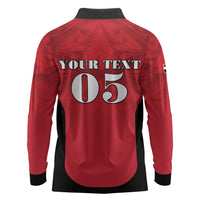 Custom Egypt Football 2026 Long Sleeve Polo Shirt Go Pharaohs Special Style