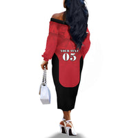 Custom Egypt Football 2026 Off The Shoulder Long Sleeve Dress Go Pharaohs Special Style