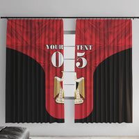 Custom Egypt Football 2026 Window Curtain Go Pharaohs Special Style