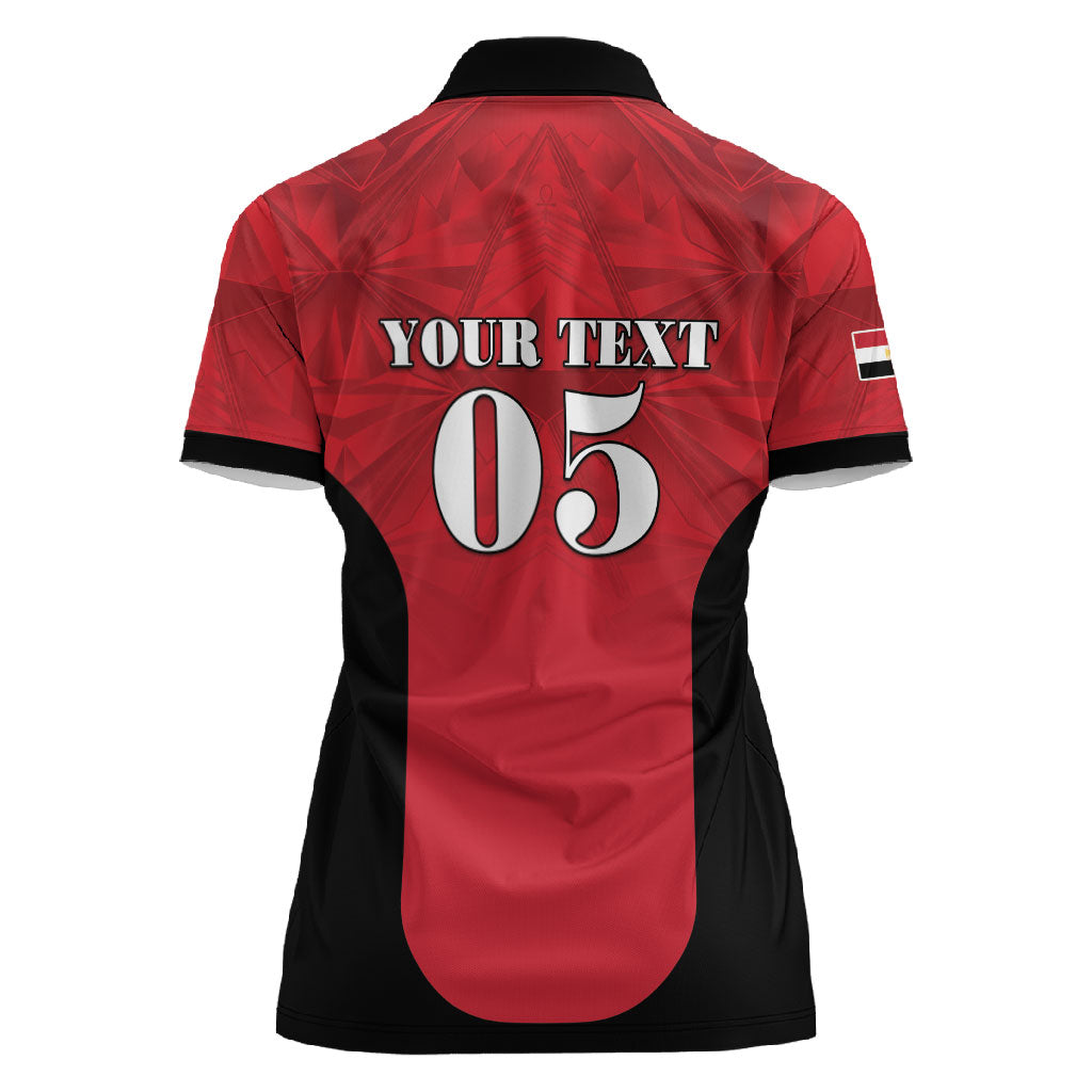 Custom Egypt Football 2026 Women Polo Shirt Go Pharaohs Special Style