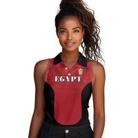 Custom Egypt Football 2026 Women Sleeveless Polo Shirt Go Pharaohs Special Style