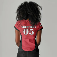 Custom Egypt Football 2026 Women V-Neck T-Shirt Go Pharaohs Special Style