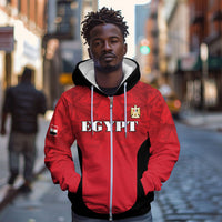 Custom Egypt Football 2026 Zip Hoodie Go Pharaohs Special Style