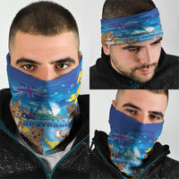 Happy Australia Flag Day Neck Gaiter Aussie Animals Grunge Style
