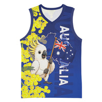 Australia Cockatoo Basketball Jersey Aussie Flag With Golden Wattle
