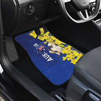 Australia Cockatoo Car Mats Aussie Flag With Golden Wattle