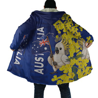 Australia Cockatoo Cloak Aussie Flag With Golden Wattle