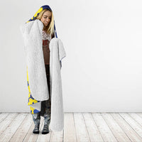 Australia Cockatoo Hooded Blanket Aussie Flag With Golden Wattle