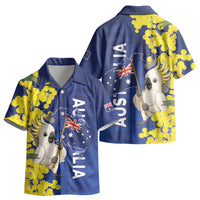 Australia Cockatoo Kid Hawaiian Shirt Aussie Flag With Golden Wattle