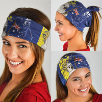 Australia Cockatoo Neck Gaiter Aussie Flag With Golden Wattle