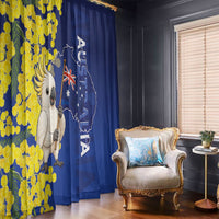 Australia Cockatoo Window Curtain Aussie Flag With Golden Wattle