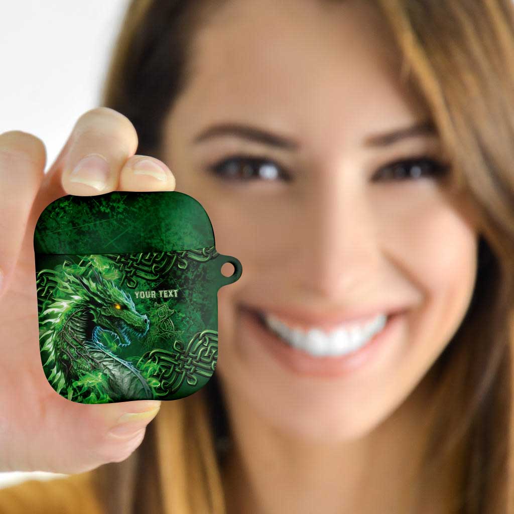 Personalized Ireland Celtic AirPods Case Irish Roots Dragon Soul - Wonder Print Shop