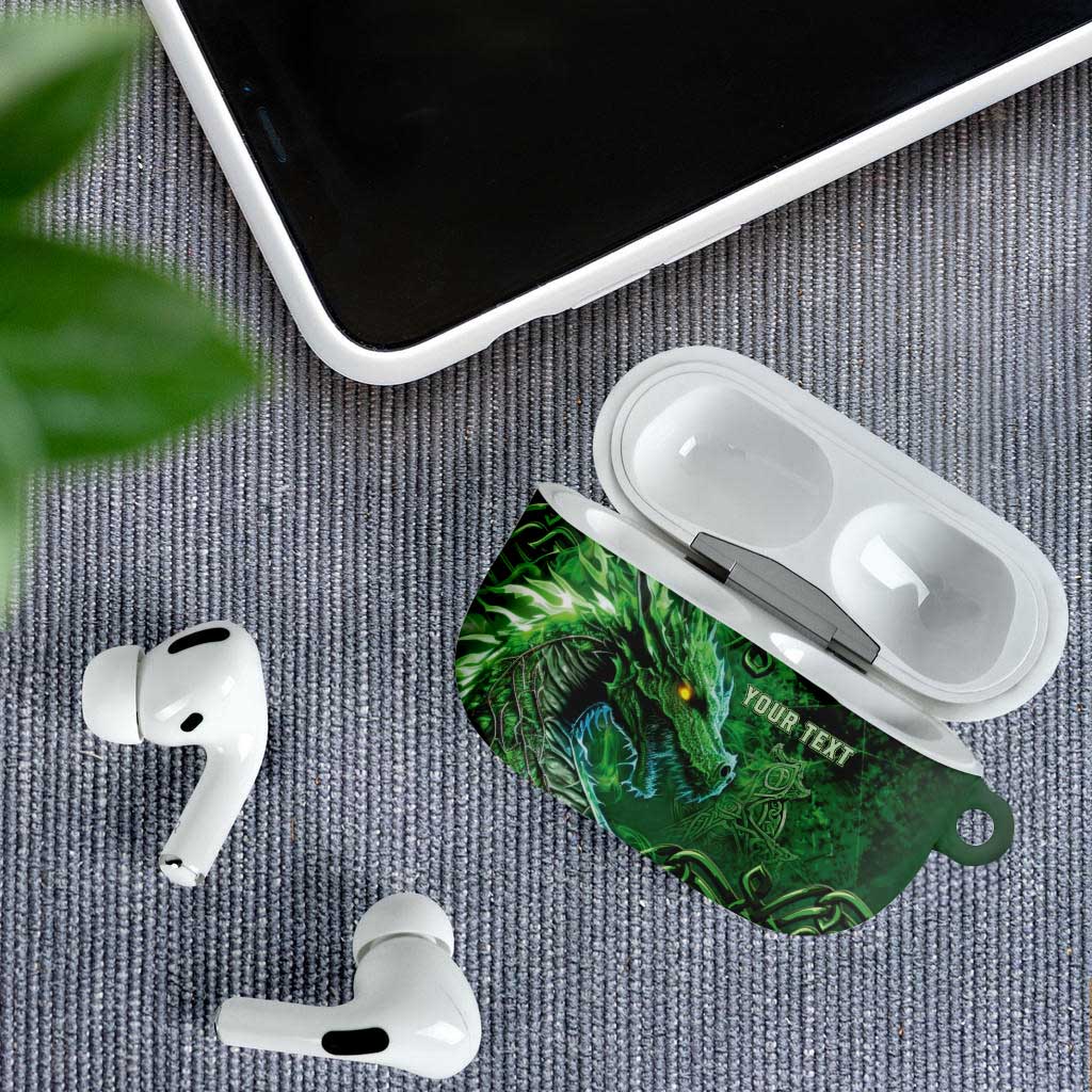 Personalized Ireland Celtic AirPods Case Irish Roots Dragon Soul - Wonder Print Shop