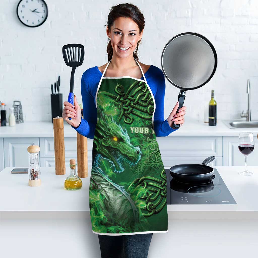 Personalized Ireland Celtic Apron Irish Roots Dragon Soul - Wonder Print Shop