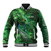 Personalized Ireland Celtic Baseball Jacket Irish Roots Dragon Soul - Wonder Print Shop