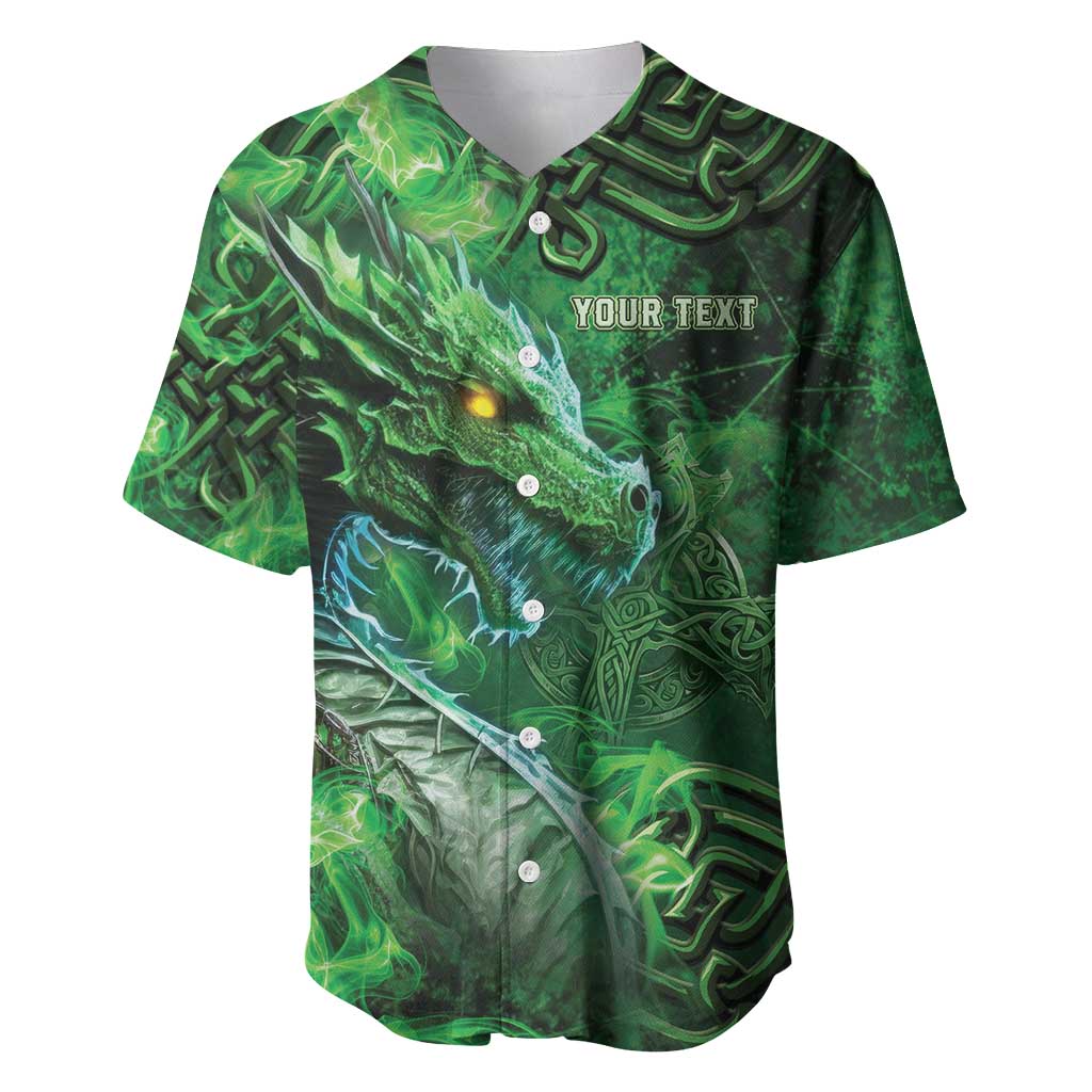 Personalized Ireland Celtic Baseball Jersey Irish Roots Dragon Soul - Wonder Print Shop