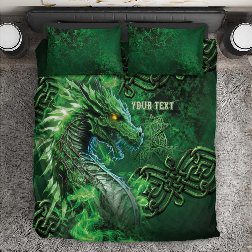 Personalized Ireland Celtic Bedding Set Irish Roots Dragon Soul - Wonder Print Shop