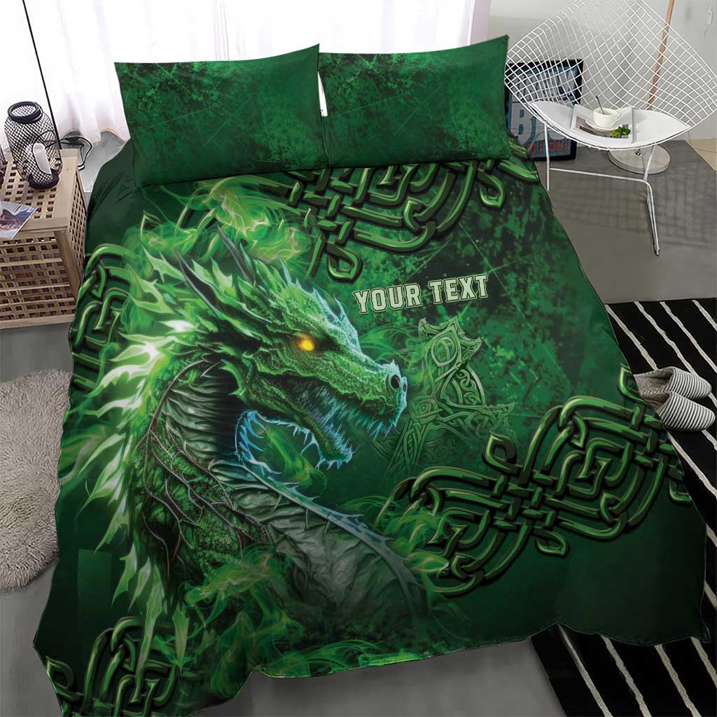 Personalized Ireland Celtic Bedding Set Irish Roots Dragon Soul - Wonder Print Shop