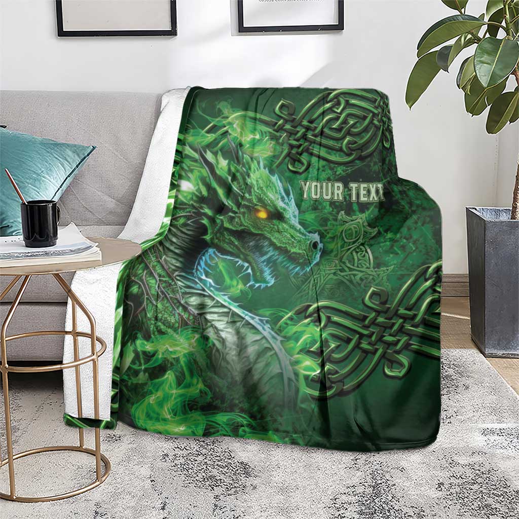 Personalized Ireland Celtic Blanket Irish Roots Dragon Soul - Wonder Print Shop