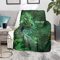 Personalized Ireland Celtic Blanket Irish Roots Dragon Soul - Wonder Print Shop