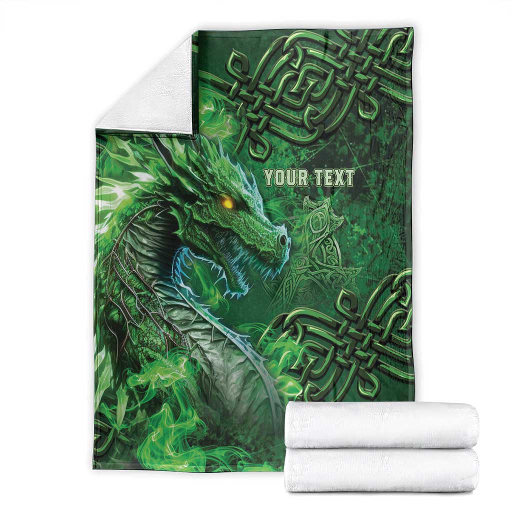 Personalized Ireland Celtic Blanket Irish Roots Dragon Soul - Wonder Print Shop