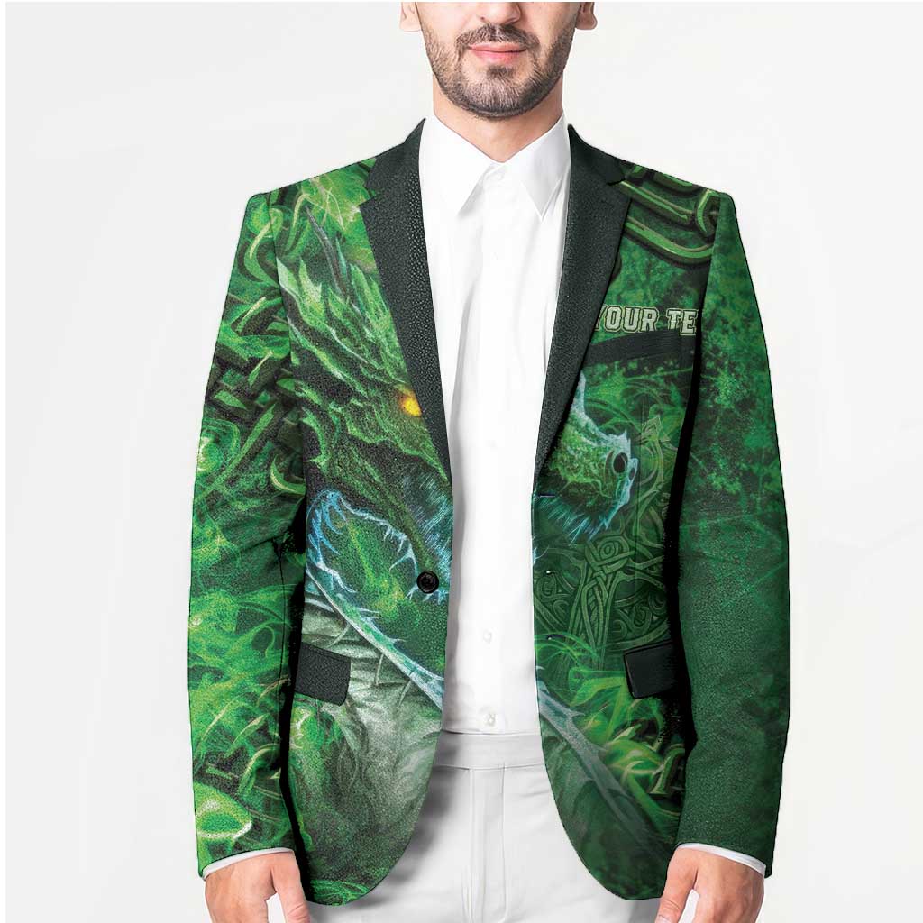 Personalized Ireland Celtic Blazer Irish Roots Dragon Soul - Wonder Print Shop