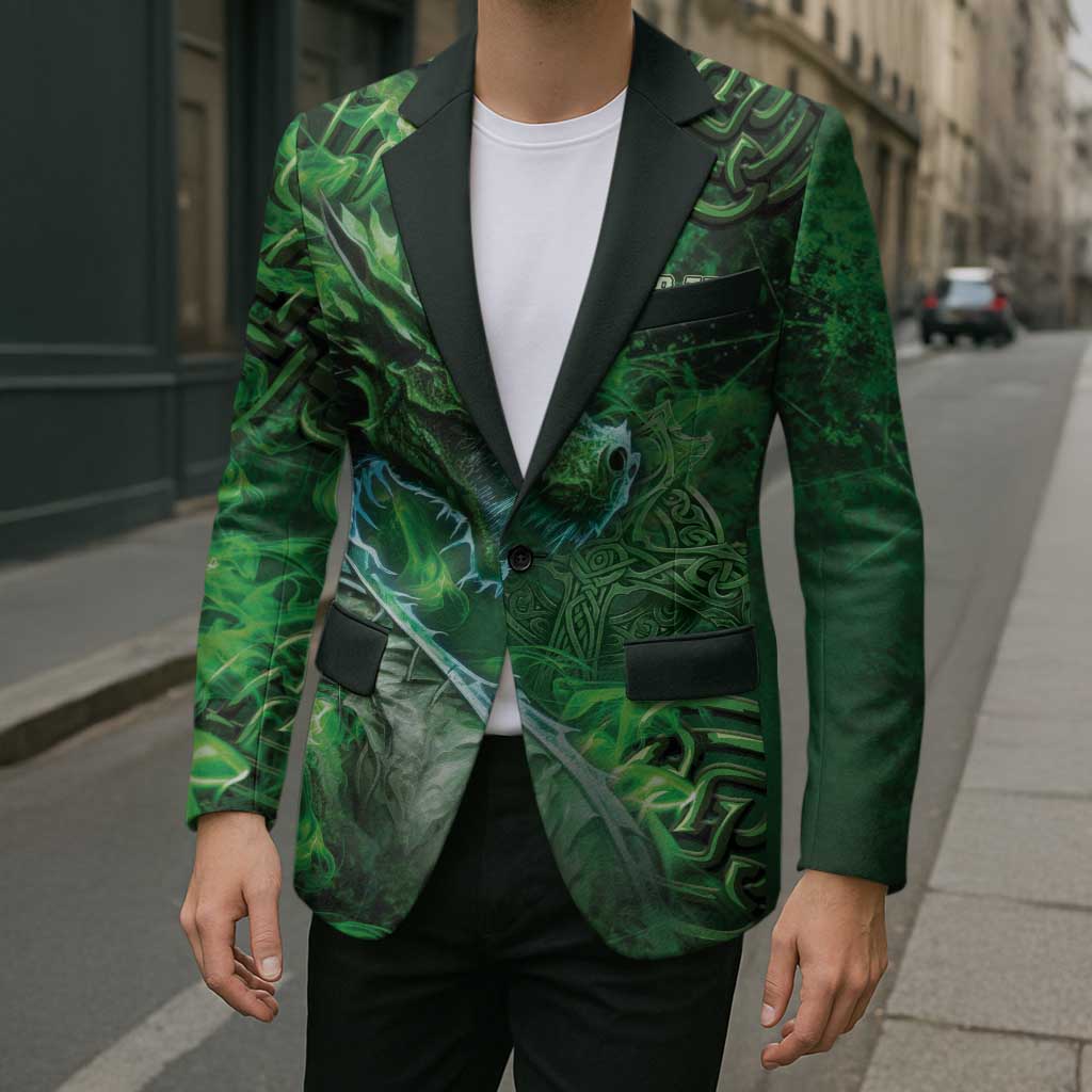 Personalized Ireland Celtic Blazer Irish Roots Dragon Soul - Wonder Print Shop