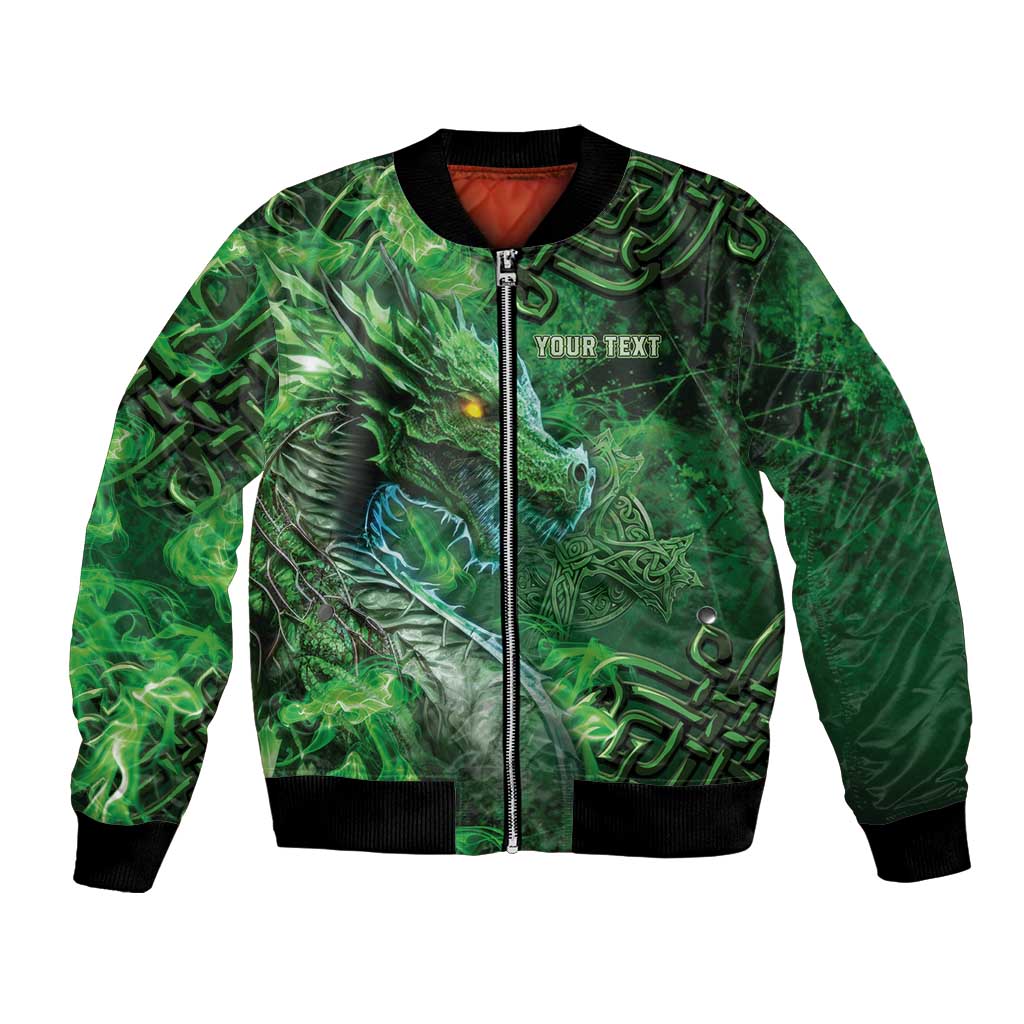 Personalized Ireland Celtic Bomber Jacket Irish Roots Dragon Soul - Wonder Print Shop