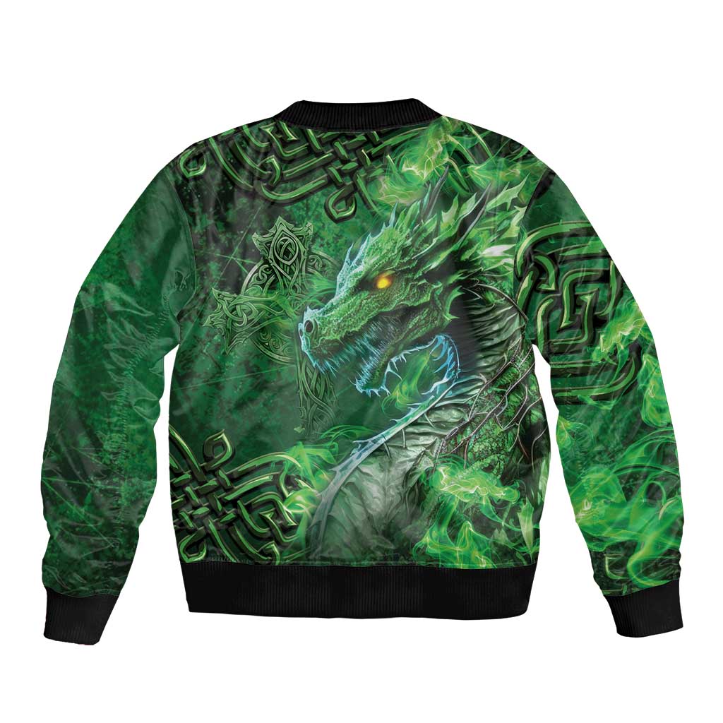 Personalized Ireland Celtic Bomber Jacket Irish Roots Dragon Soul - Wonder Print Shop