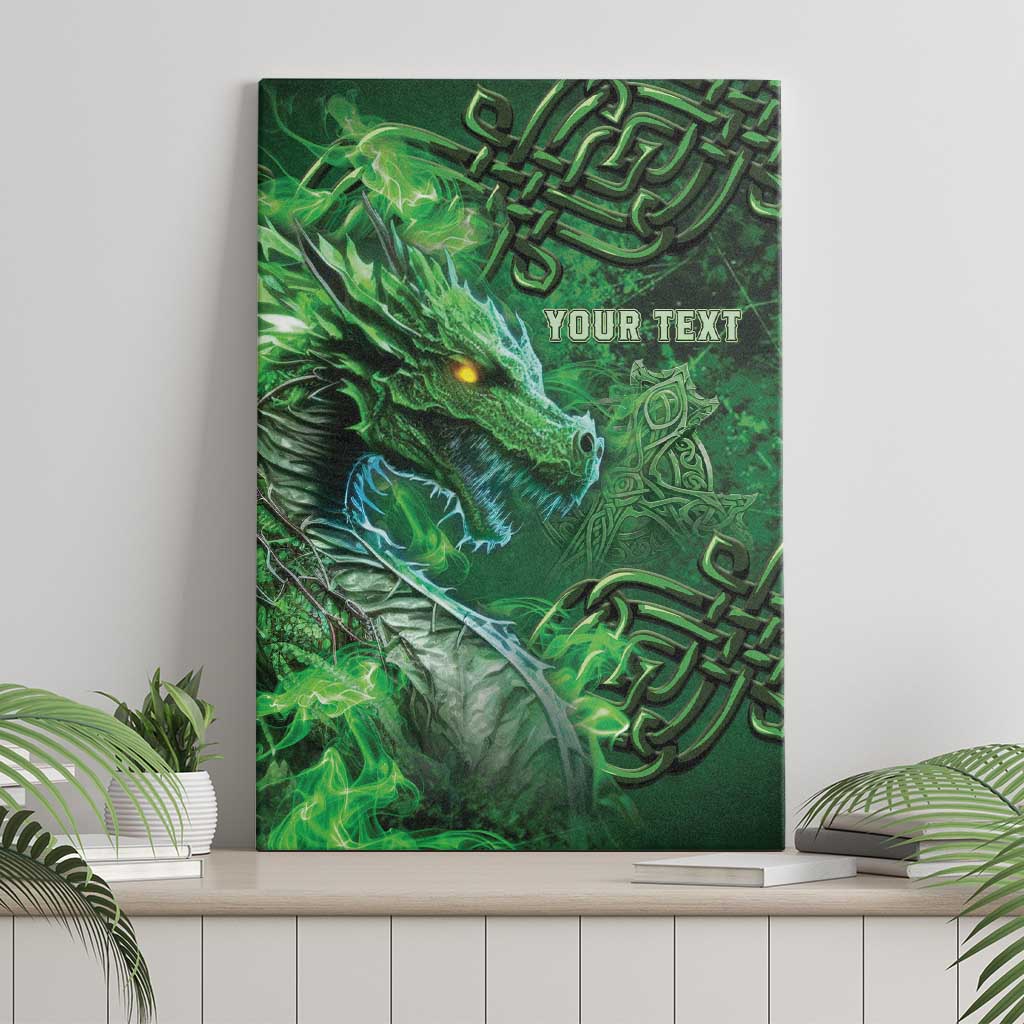 Personalized Ireland Celtic Canvas Wall Art Irish Roots Dragon Soul - Wonder Print Shop