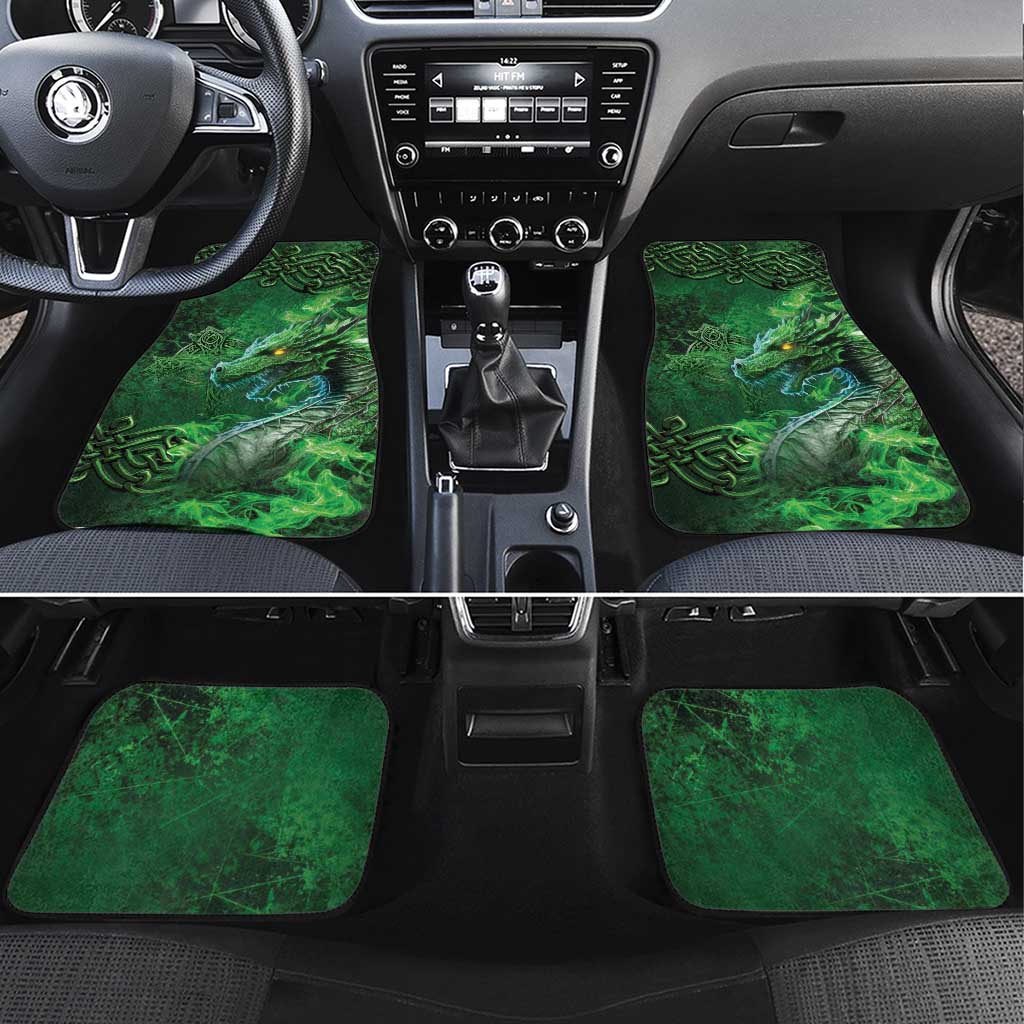 Personalized Ireland Celtic Car Mats Irish Roots Dragon Soul - Wonder Print Shop