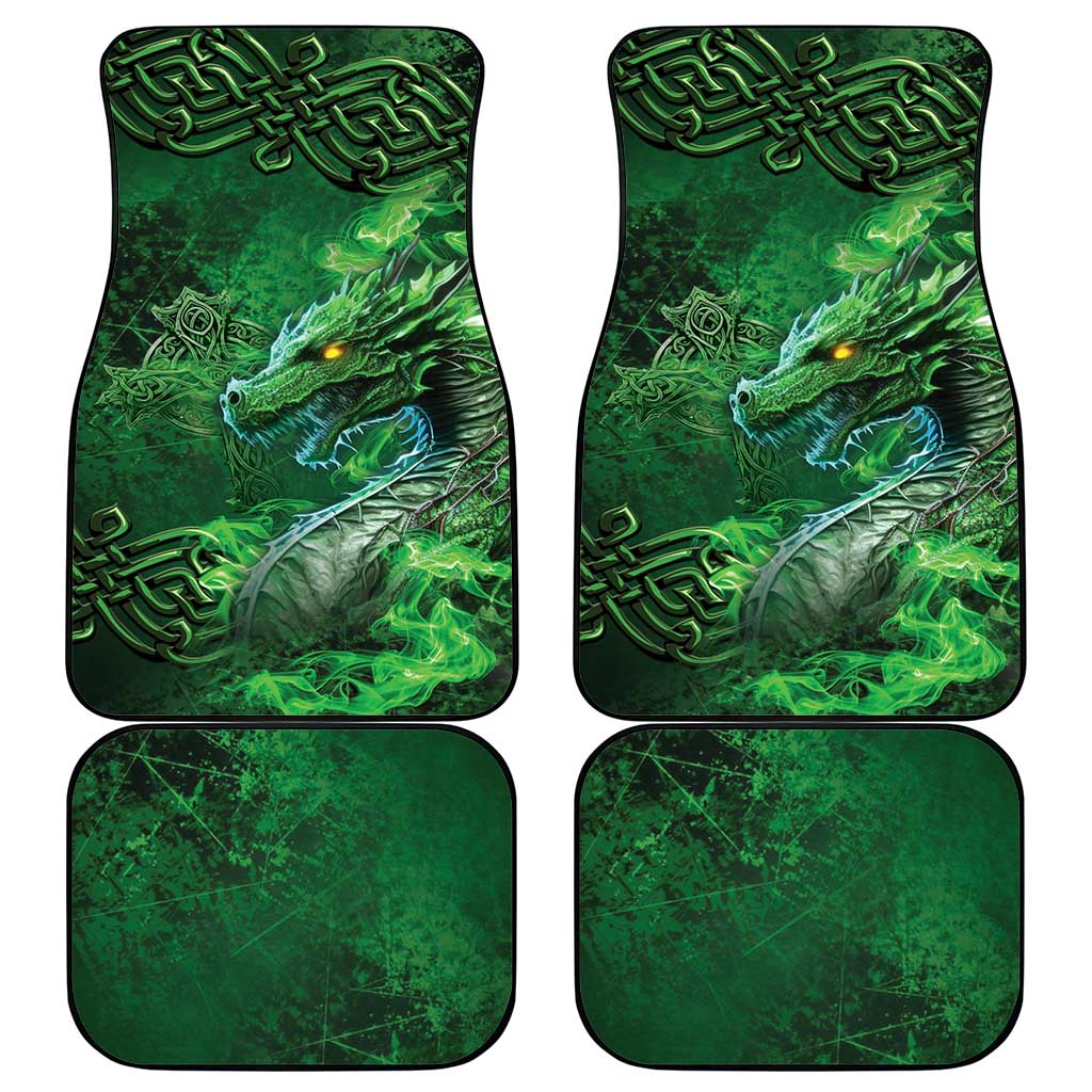 Personalized Ireland Celtic Car Mats Irish Roots Dragon Soul - Wonder Print Shop