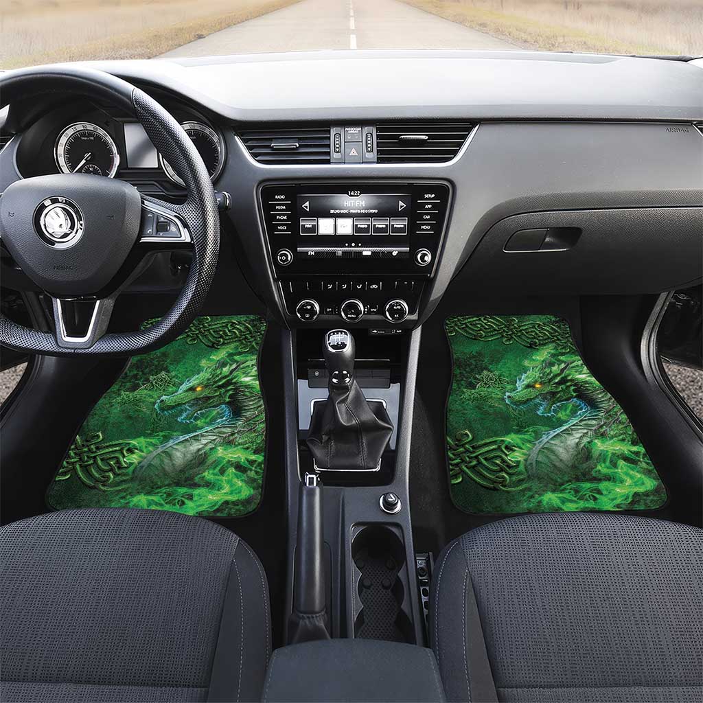 Personalized Ireland Celtic Car Mats Irish Roots Dragon Soul - Wonder Print Shop
