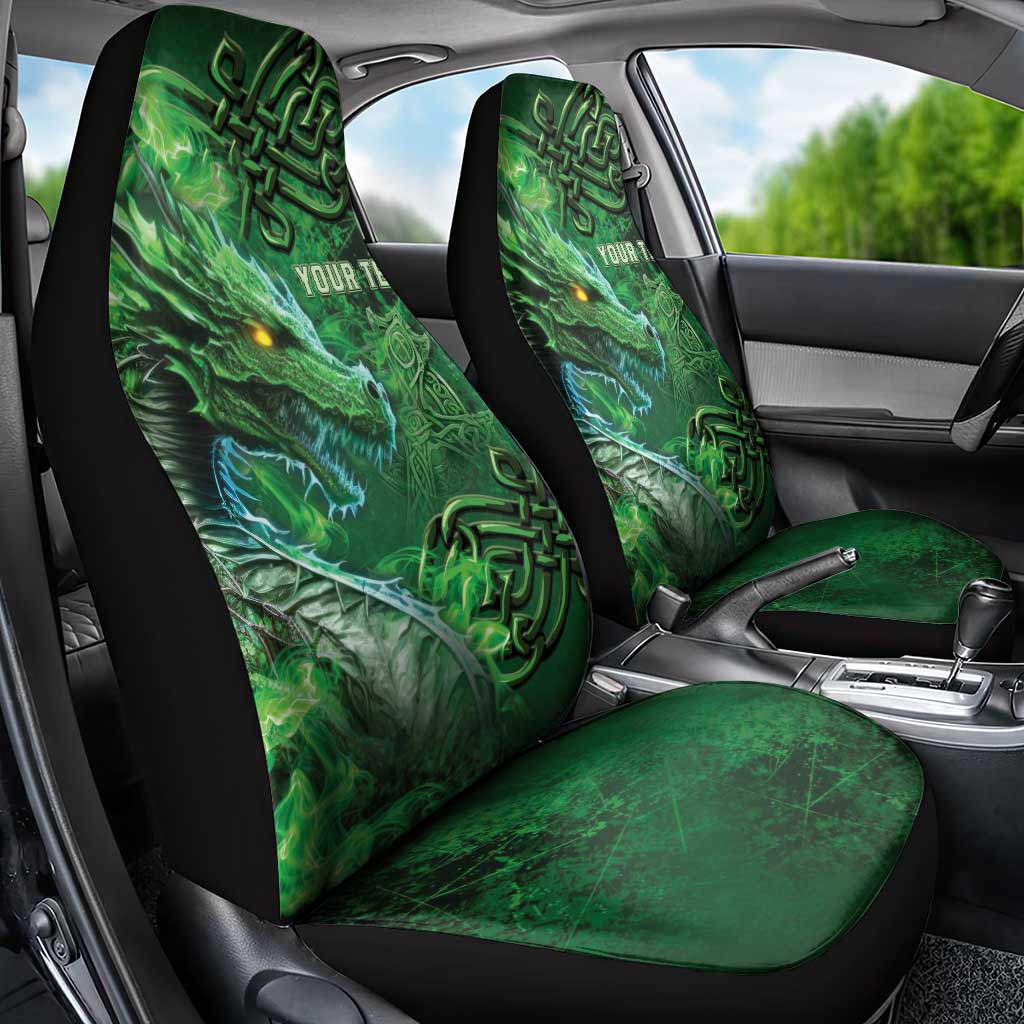 Personalized Ireland Celtic Car Seat Cover Irish Roots Dragon Soul - Wonder Print Shop