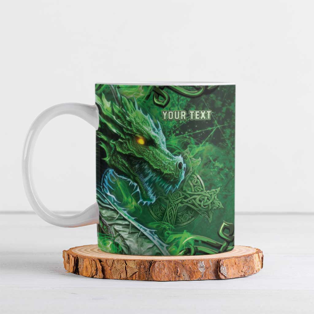 Personalized Ireland Celtic Ceramic Mug Irish Roots Dragon Soul - Wonder Print Shop