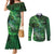 Personalized Ireland Celtic Couples Matching Mermaid Dress and Long Sleeve Button Shirt Irish Roots Dragon Soul - Wonder Print Shop