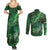 Personalized Ireland Celtic Couples Matching Summer Maxi Dress and Long Sleeve Button Shirt Irish Roots Dragon Soul - Wonder Print Shop