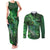 Personalized Ireland Celtic Couples Matching Tank Maxi Dress and Long Sleeve Button Shirt Irish Roots Dragon Soul - Wonder Print Shop