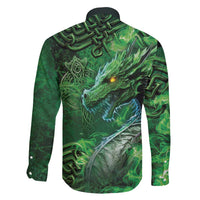 Personalized Ireland Celtic Family Matching Long Sleeve Bodycon Dress and Hawaiian Shirt Irish Roots Dragon Soul - Wonder Print Shop