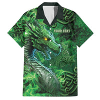 Personalized Ireland Celtic Family Matching Off The Shoulder Long Sleeve Dress and Hawaiian Shirt Irish Roots Dragon Soul - Wonder Print Shop