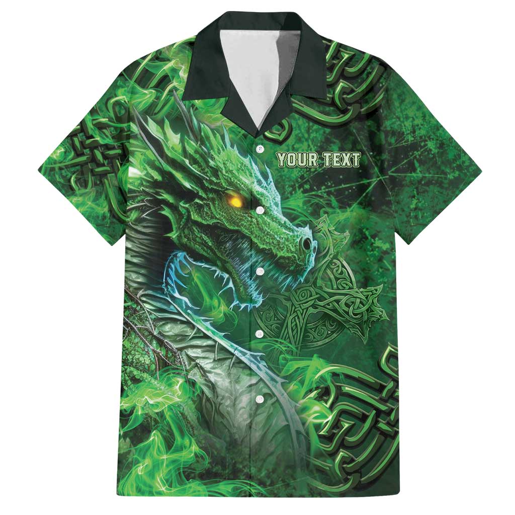 Personalized Ireland Celtic Family Matching Off Shoulder Maxi Dress and Hawaiian Shirt Irish Roots Dragon Soul - Wonder Print Shop