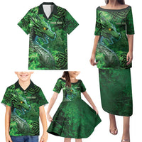 Personalized Ireland Celtic Family Matching Puletasi and Hawaiian Shirt Irish Roots Dragon Soul - Wonder Print Shop
