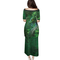 Personalized Ireland Celtic Family Matching Puletasi and Hawaiian Shirt Irish Roots Dragon Soul - Wonder Print Shop