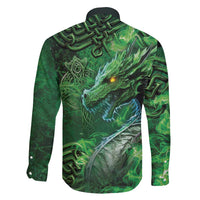 Personalized Ireland Celtic Family Matching Short Sleeve Bodycon Dress and Hawaiian Shirt Irish Roots Dragon Soul - Wonder Print Shop