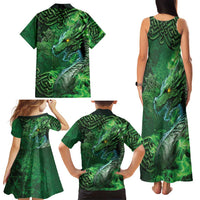 Personalized Ireland Celtic Family Matching Tank Maxi Dress and Hawaiian Shirt Irish Roots Dragon Soul - Wonder Print Shop