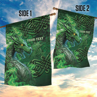 Personalized Ireland Celtic Garden Flag Irish Roots Dragon Soul - Wonder Print Shop