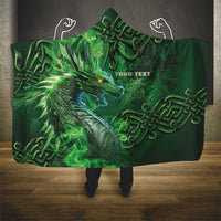 Personalized Ireland Celtic Hooded Blanket Irish Roots Dragon Soul - Wonder Print Shop