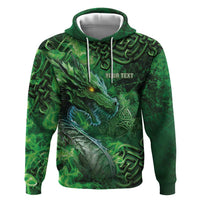 Personalized Ireland Celtic Hoodie Irish Roots Dragon Soul - Wonder Print Shop
