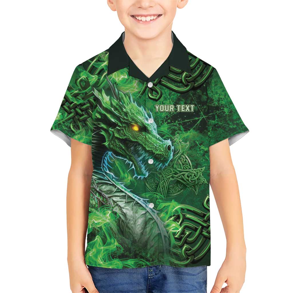 Personalized Ireland Celtic Kid Hawaiian Shirt Irish Roots Dragon Soul - Wonder Print Shop