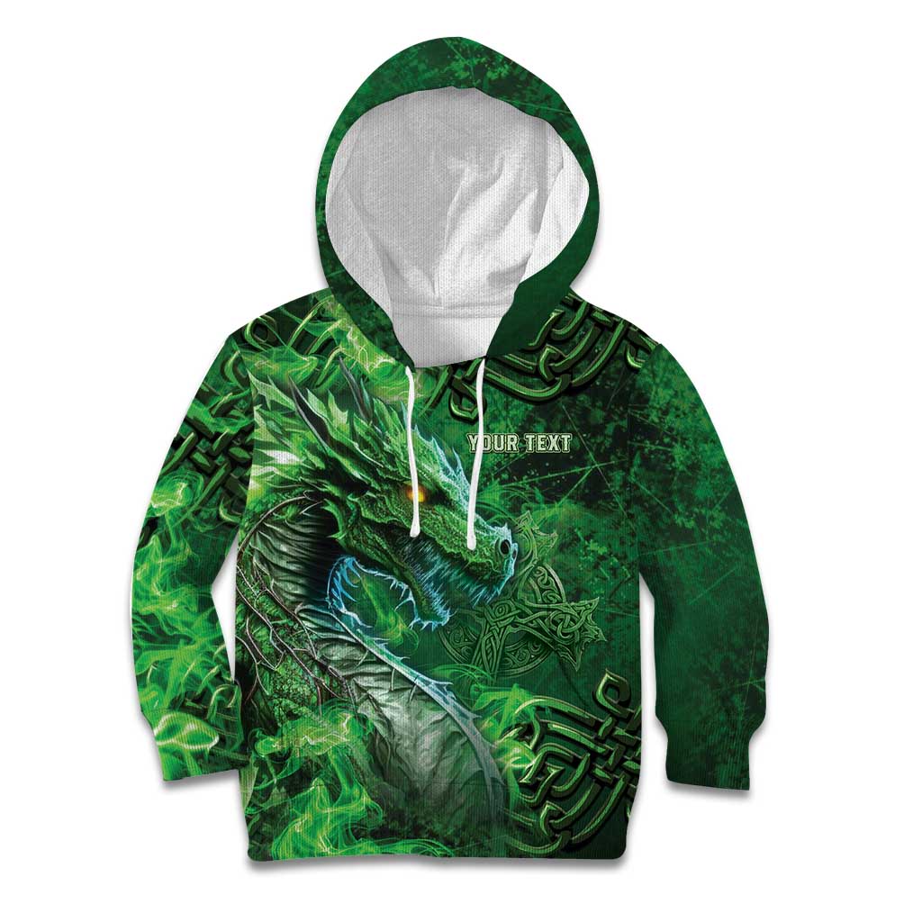 Personalized Ireland Celtic Kid Hoodie Irish Roots Dragon Soul - Wonder Print Shop